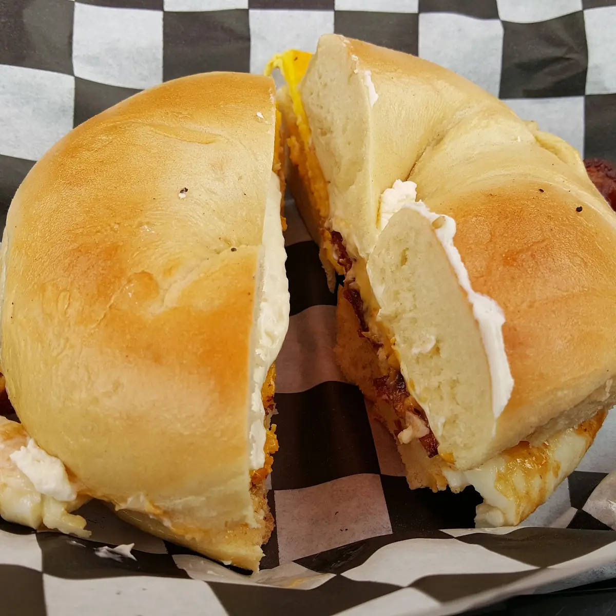Bacon Egg and Cheese Bagel with Cream Cheese