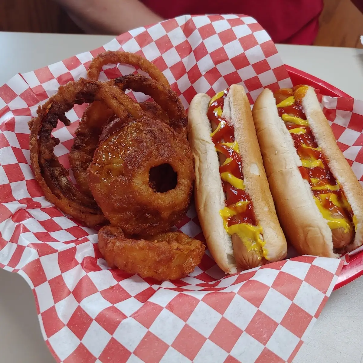 Hot Dog Combo with Onion Rings