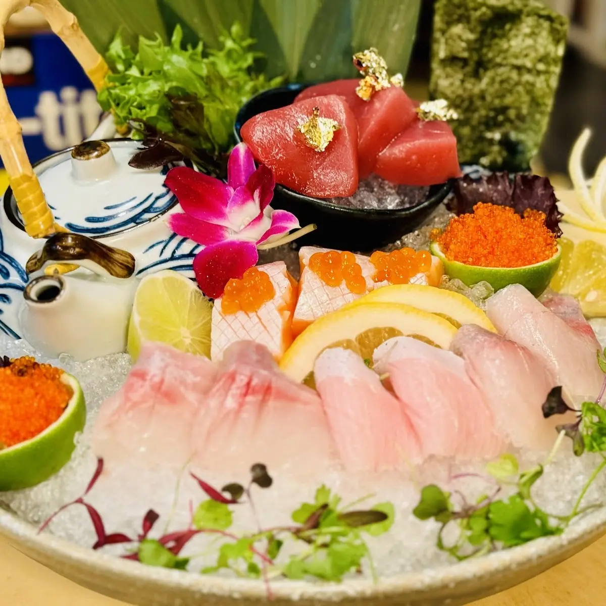 Flower Bluefin Tuna Sashimi Plate (12)
