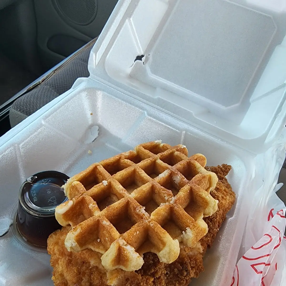 Waffle and Chicken Sandwich