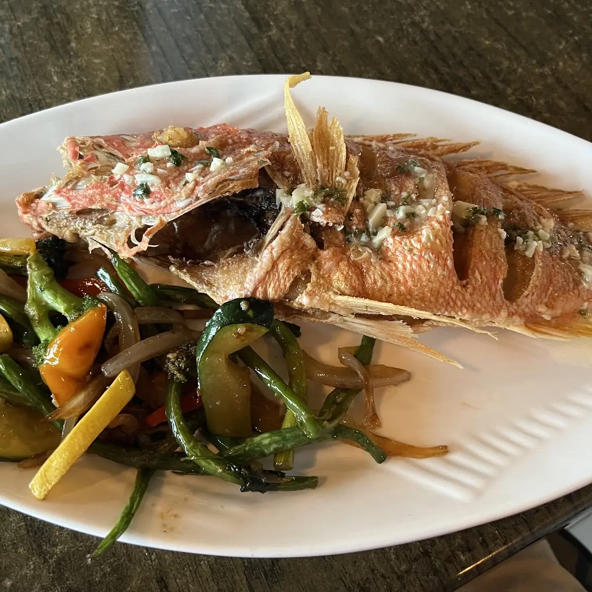 Red Snapper with Veggies