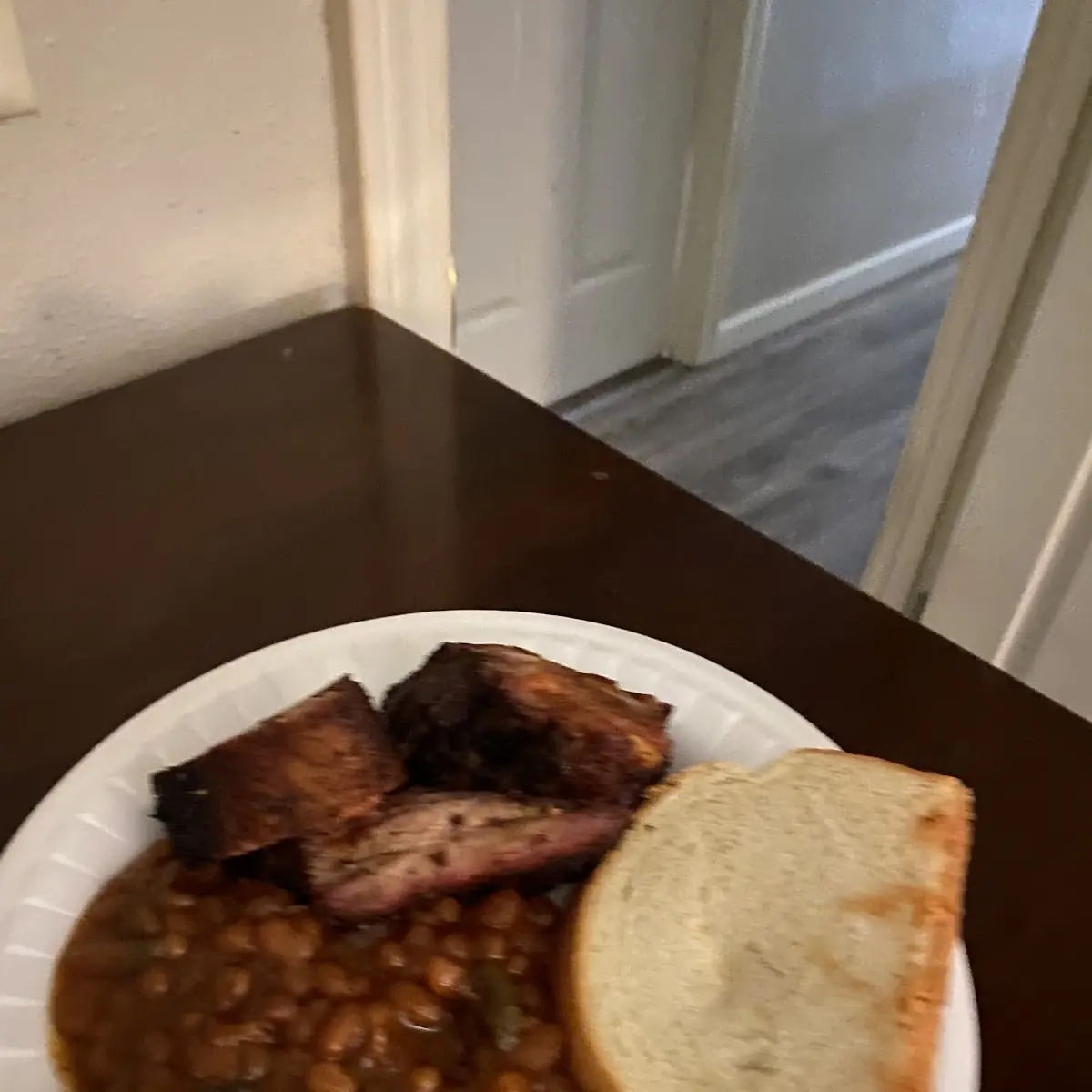 Ribs Tips and BBQ Beans