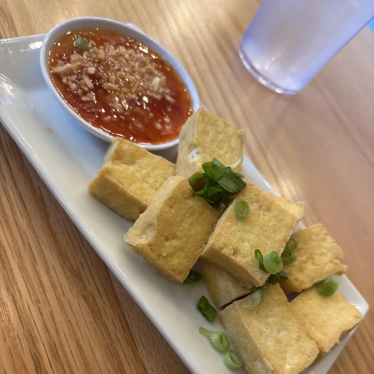 Fried Tofu with peanut sweet chili