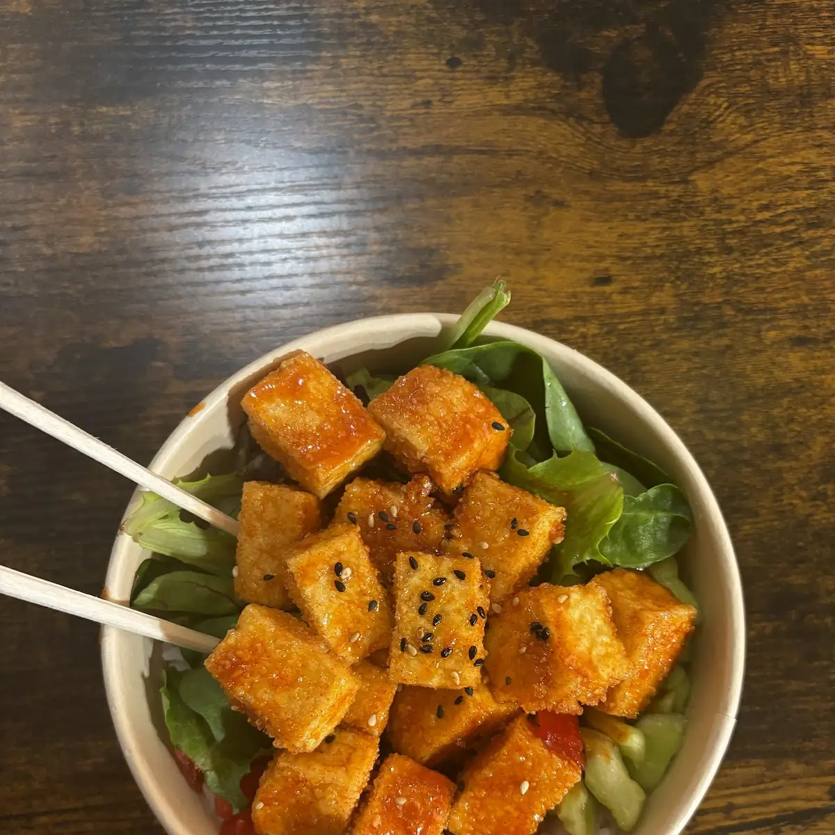 Sweet & Spicy Tofu Bite