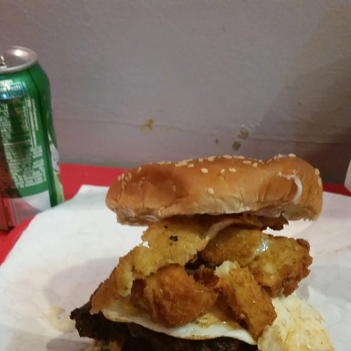 Sunny Side Egg and Onion Rings