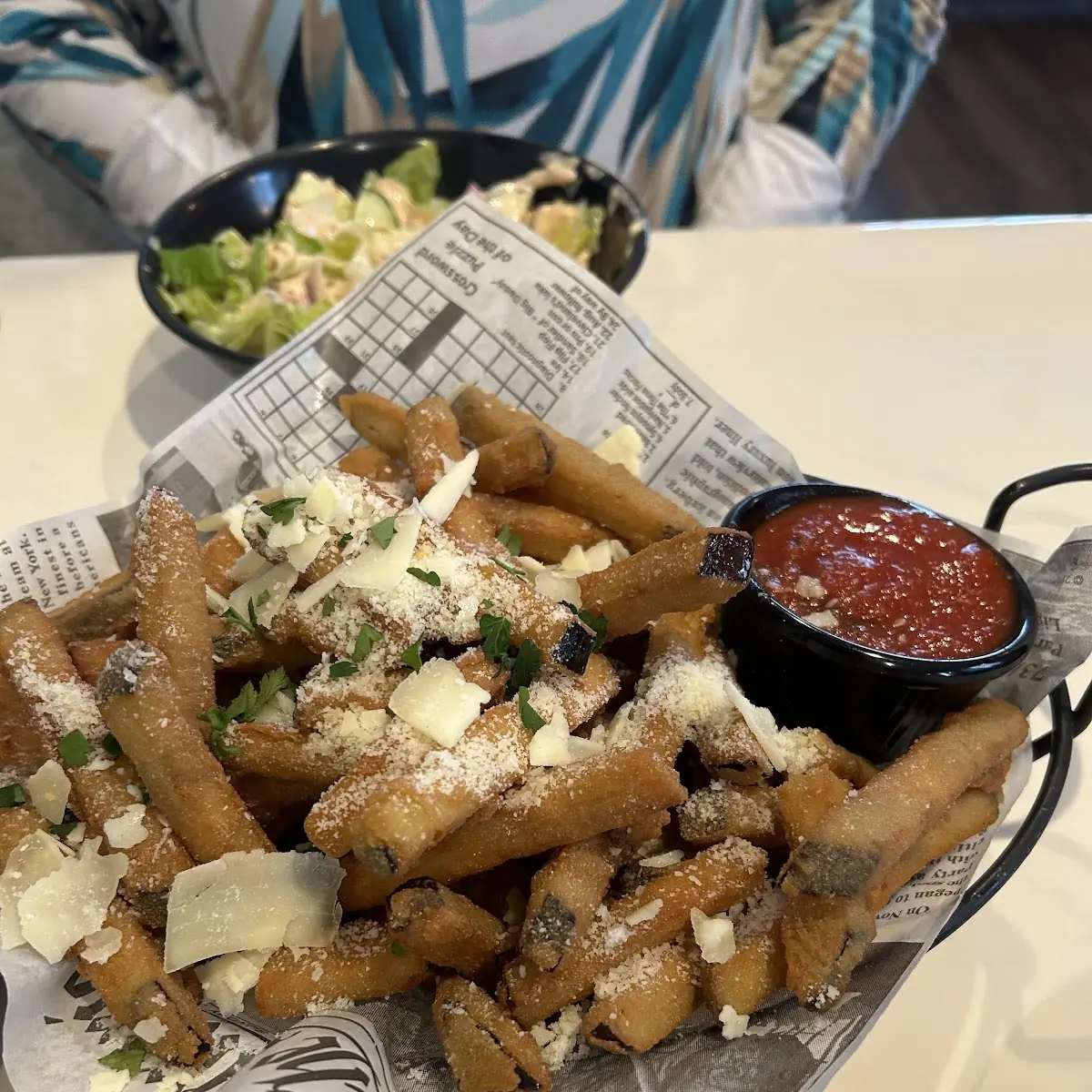 Eggplant Fries with Parmesan Cheese