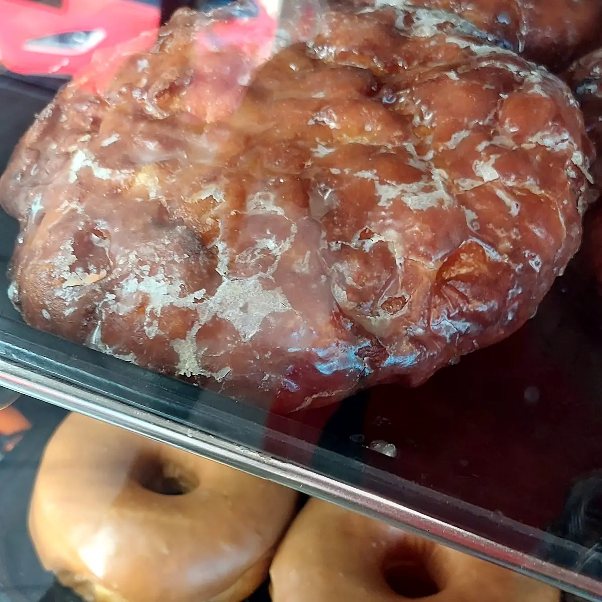 Giant Apple Fritter& Glazed Donuts