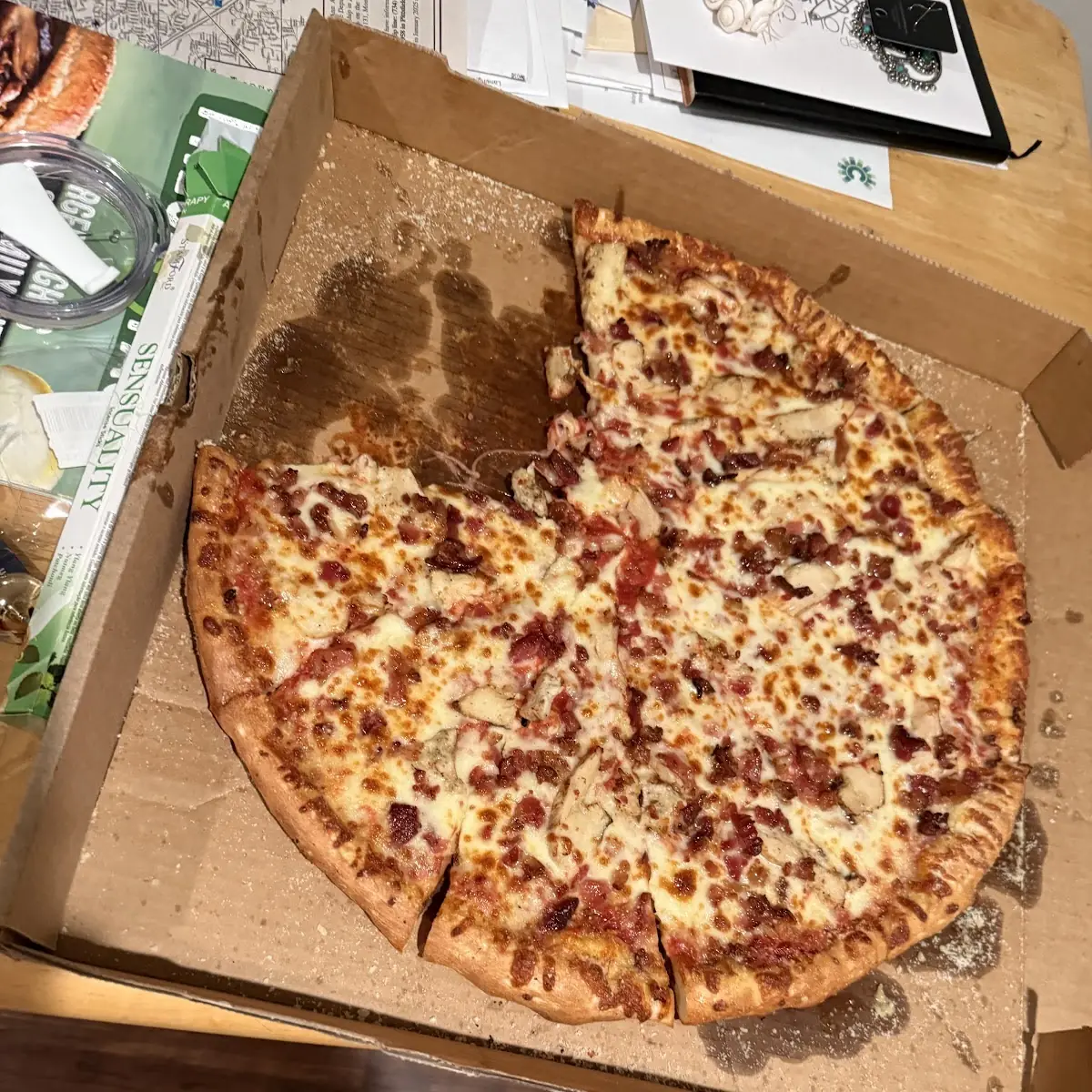 Cheese Pizza in Delivery Box