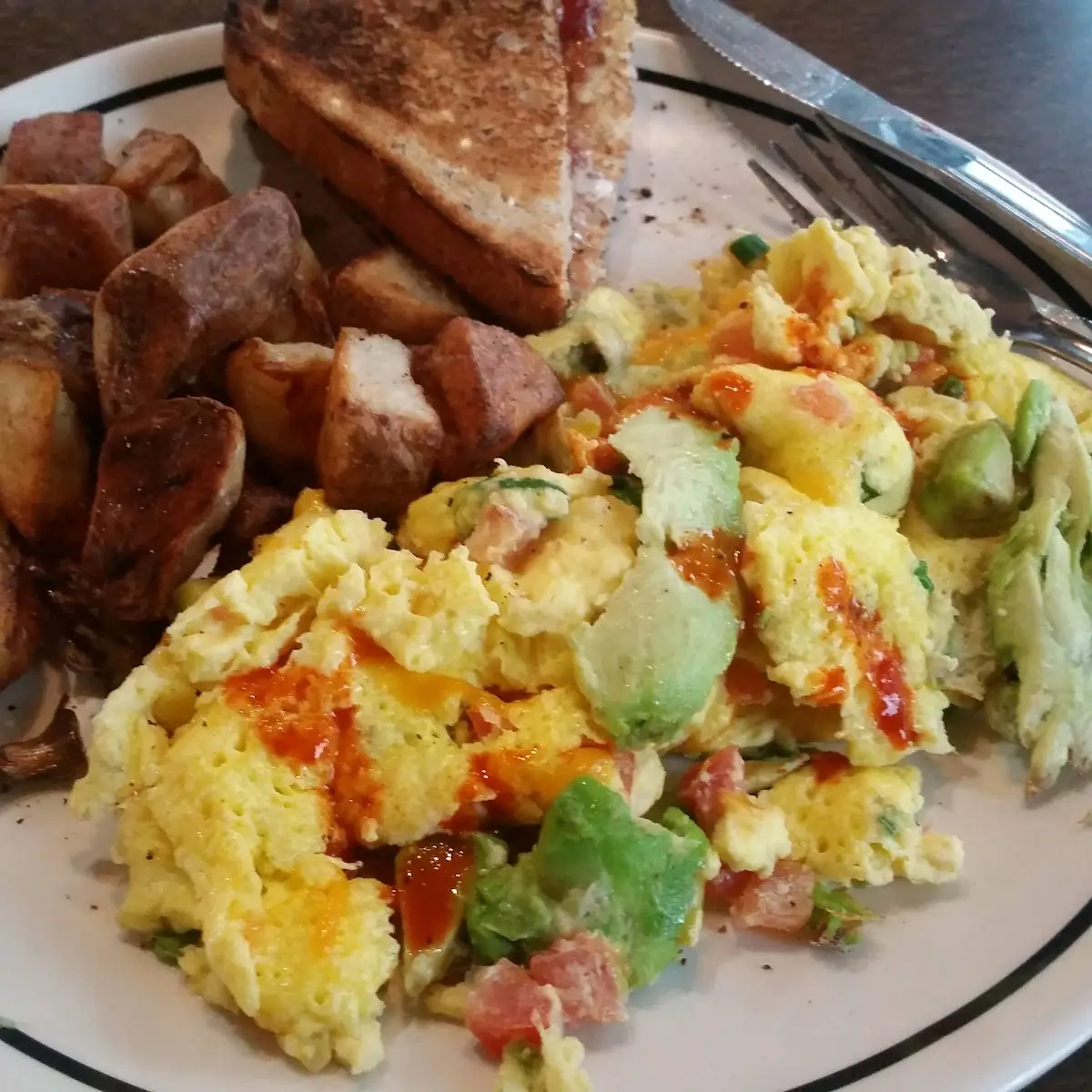 Anaheim Scrambled Eggs with Potatoes