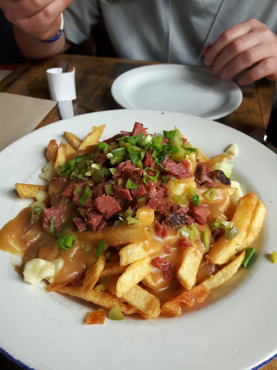 Poutine with Smoked Meat and Cheese, Lowertown Brewery, ByWard Market