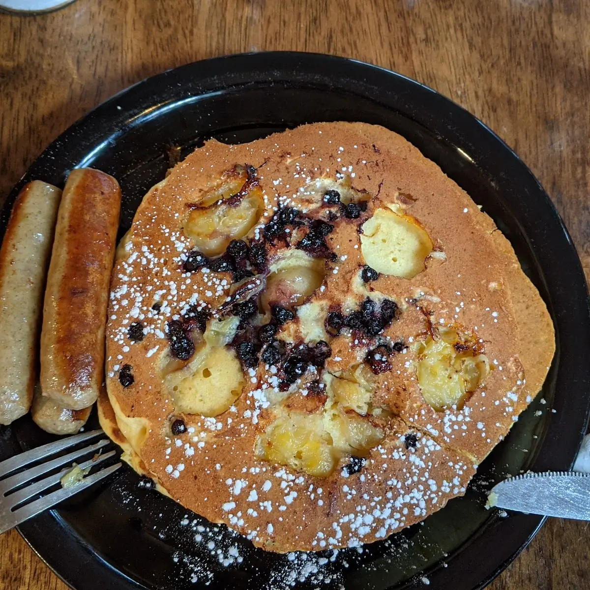 Blueberries and Banana Pancakes
