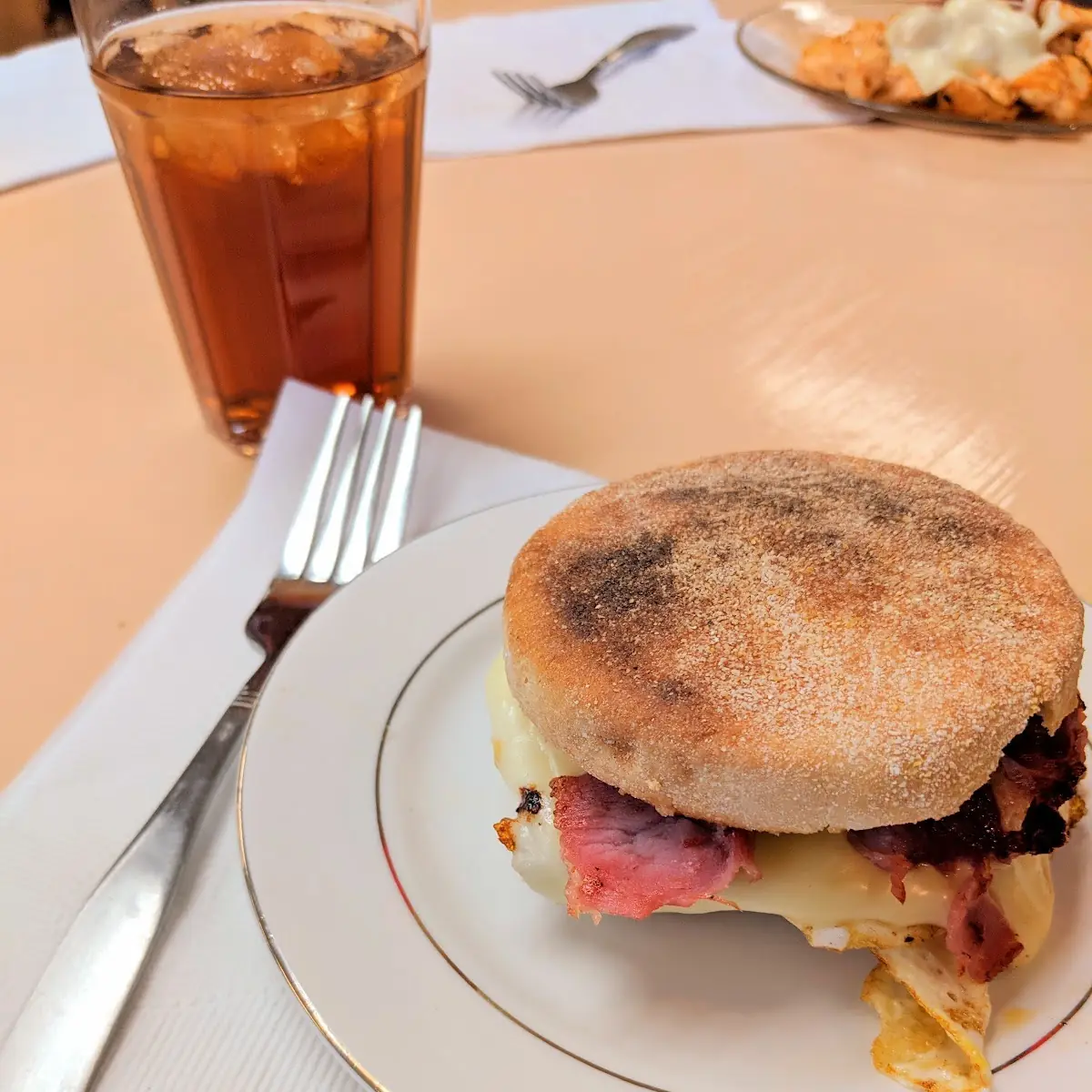 Ham Egg & Cheese on English Muffin