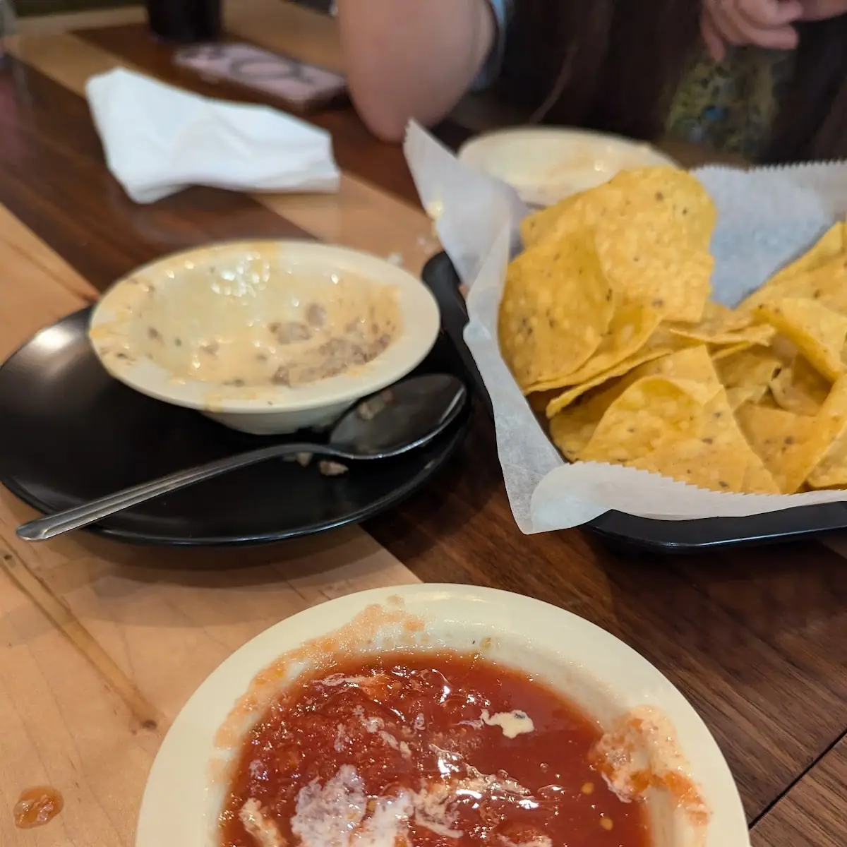 Salsa Chorizo Dip and Tortilla Chips