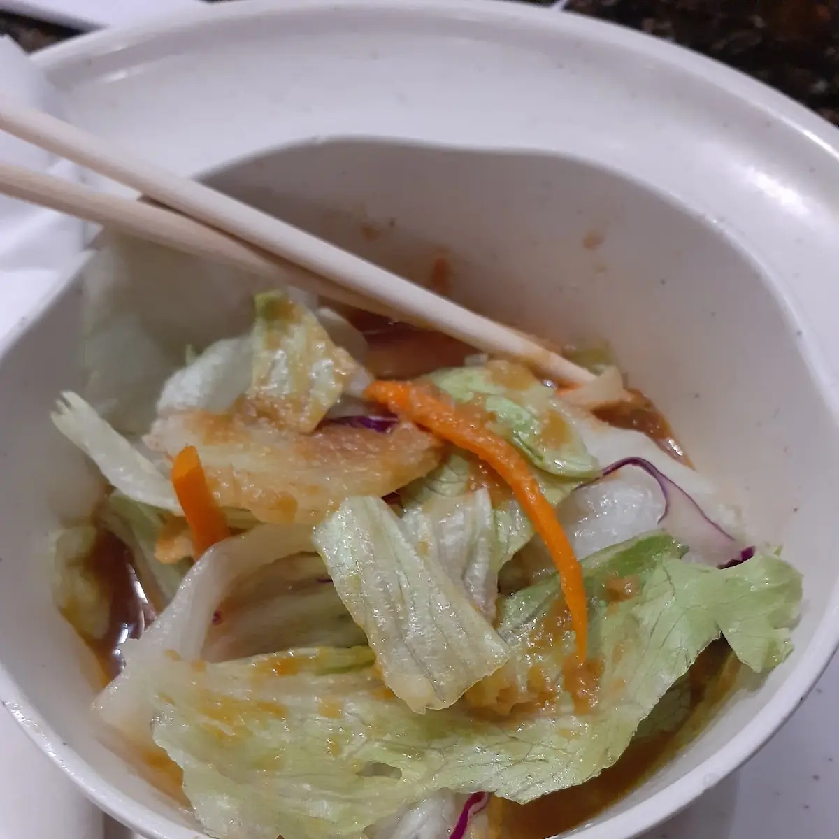 Salad with Ginger Dressing