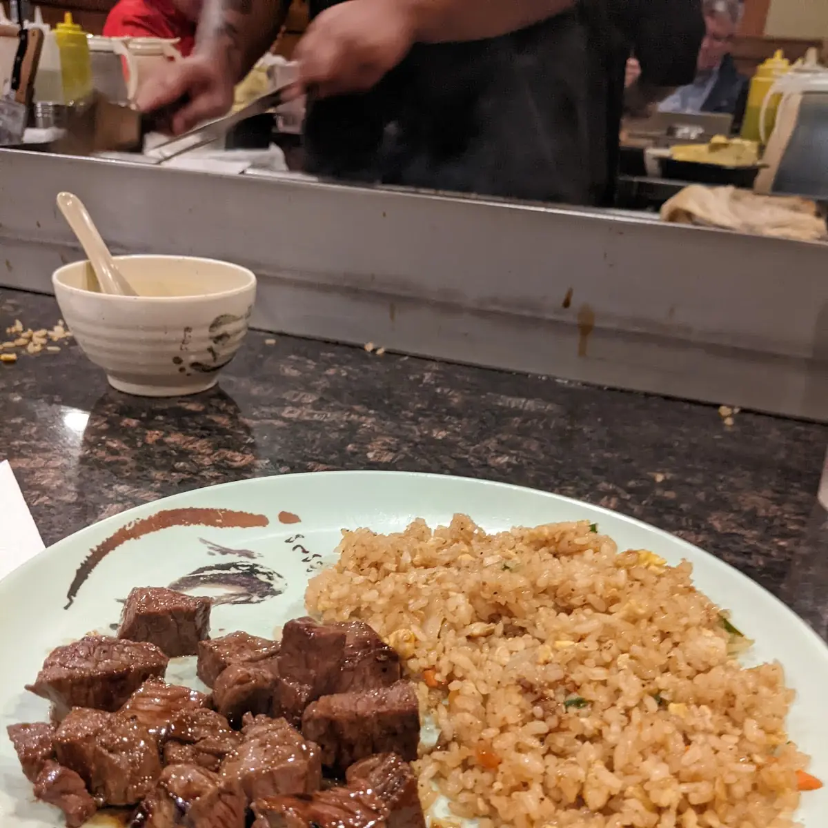 Filet Mignon and Fried Rice