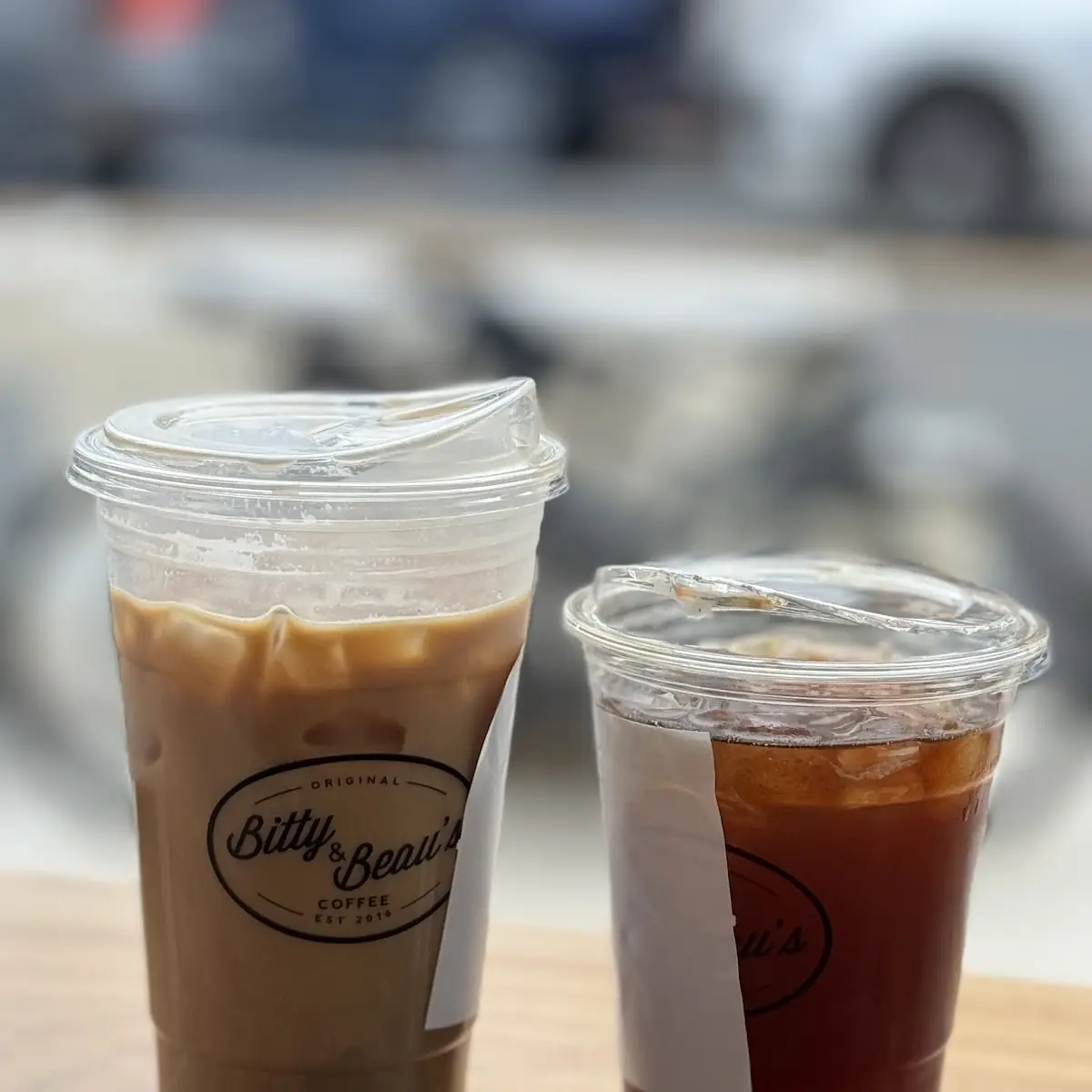 Iced Americano and Iced Latte