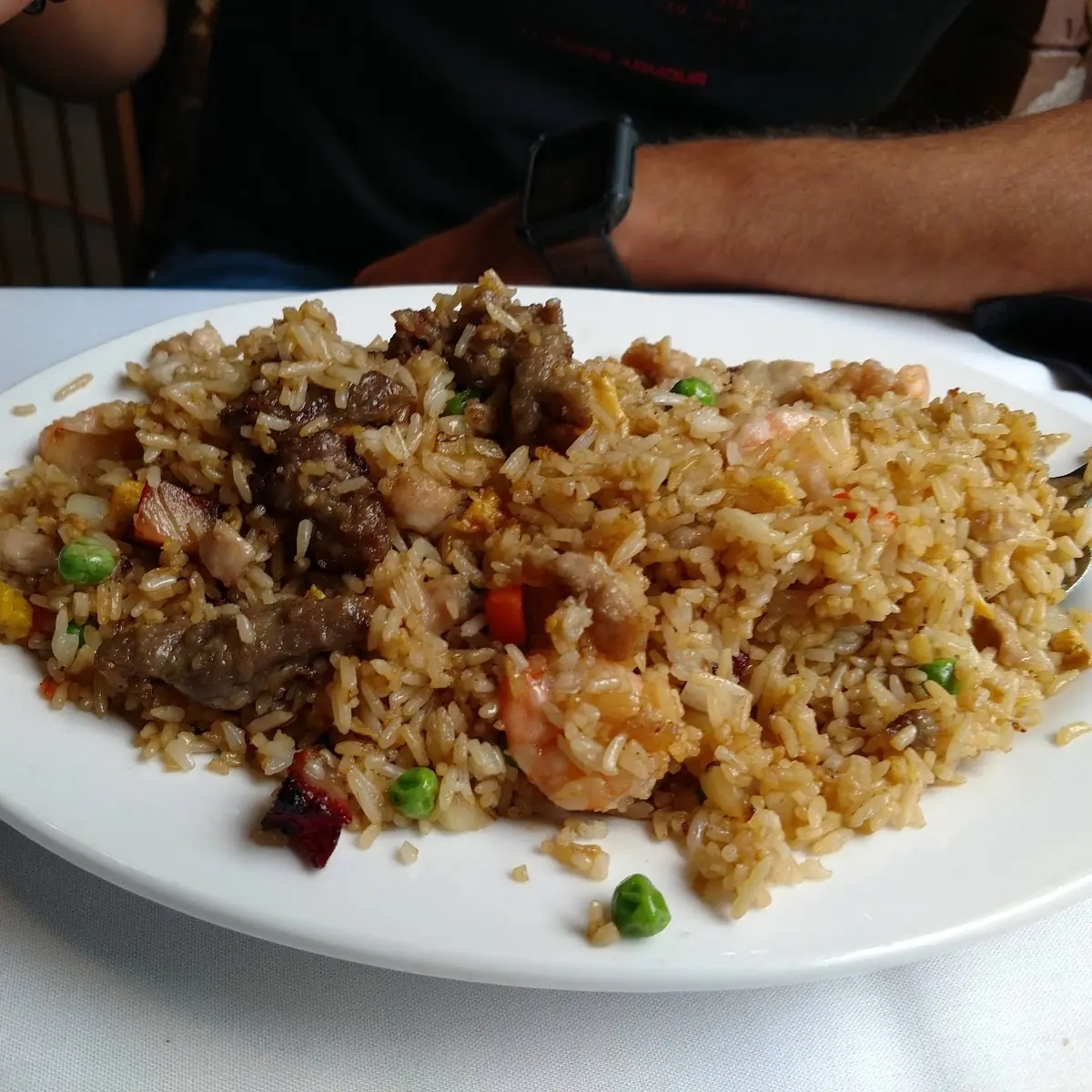 Stir Fried Chicken Beef and Pork