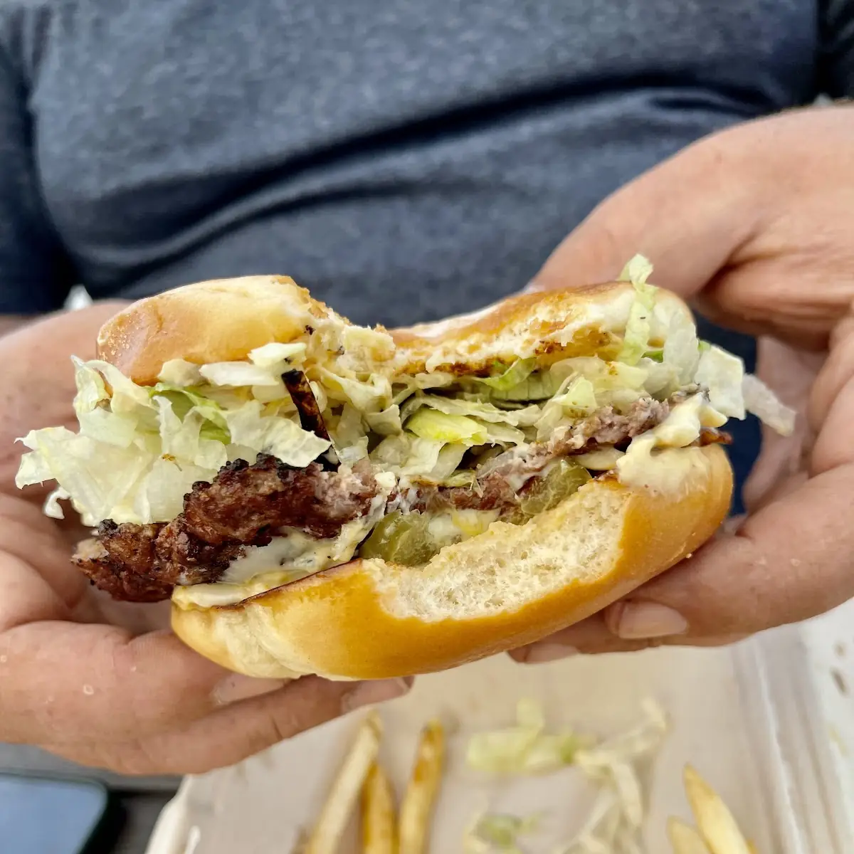 Bacon Black & Blue Burger