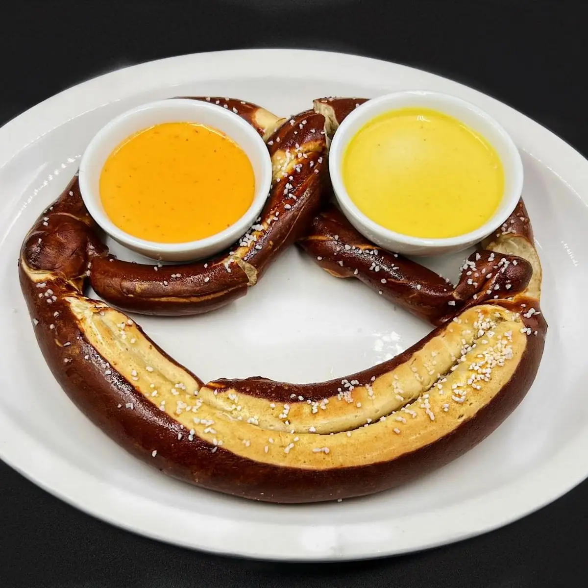 Hot Soft Pretzel and Dip