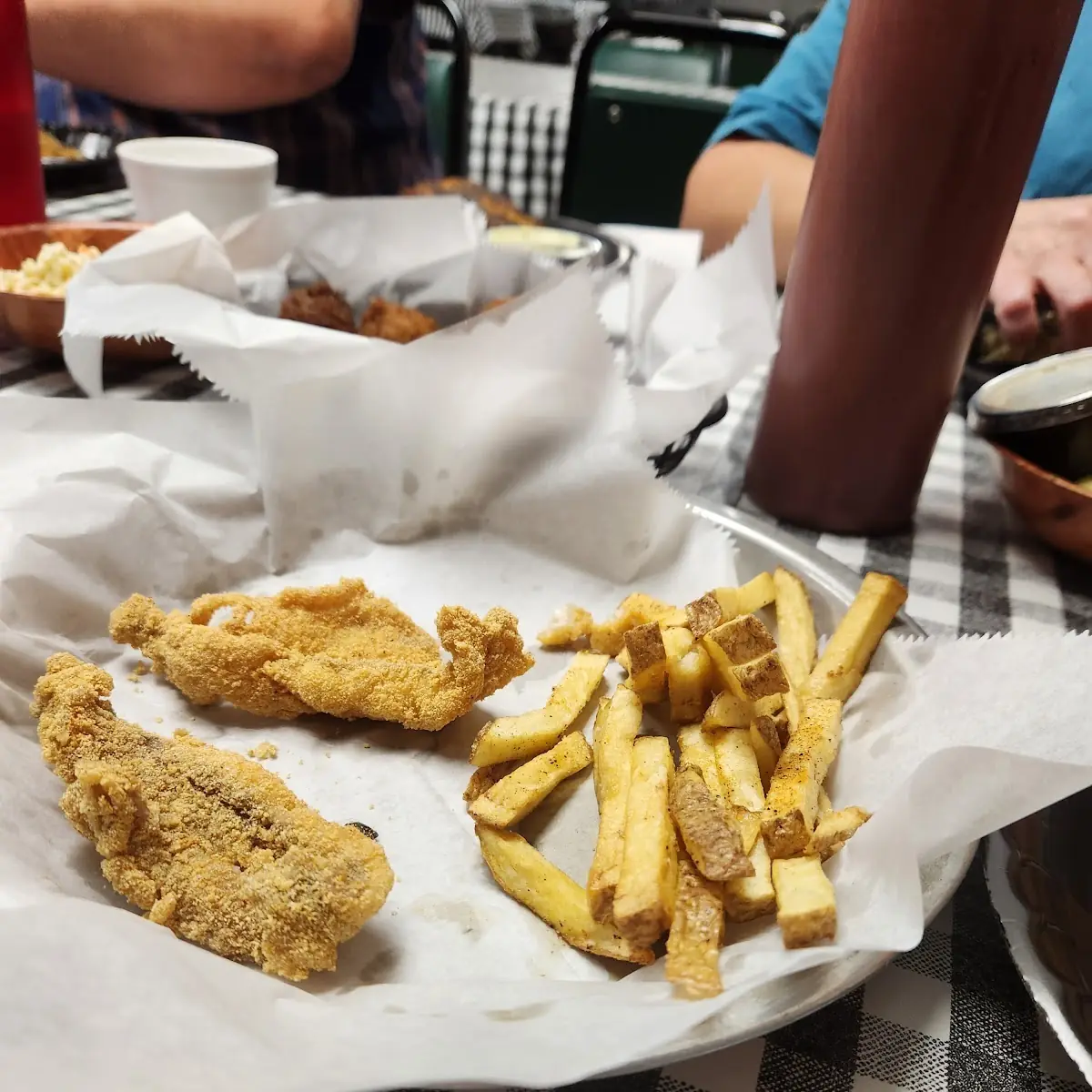Fried Catfish Filets and Fries