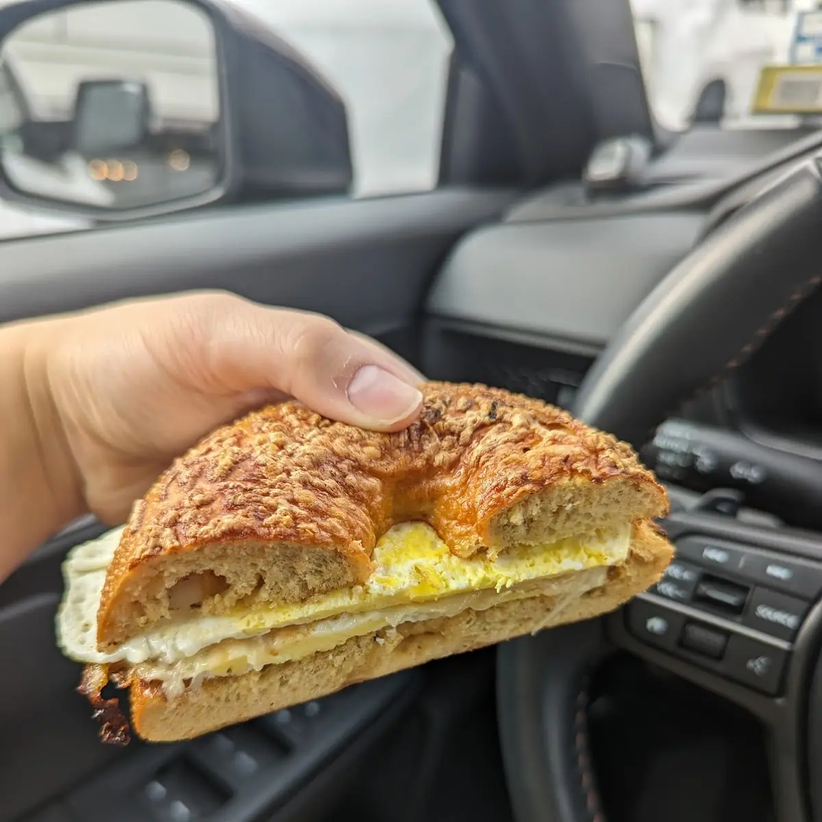 Egg and Cheese Bagel Sandwich