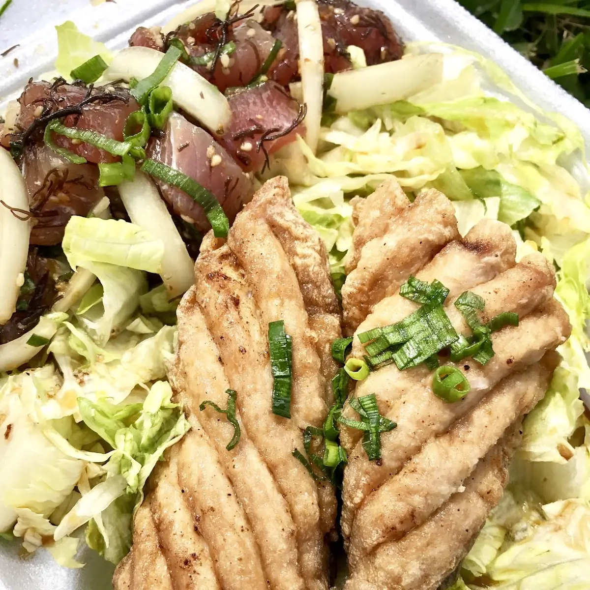 Ahi Limu Poke Salad Combo