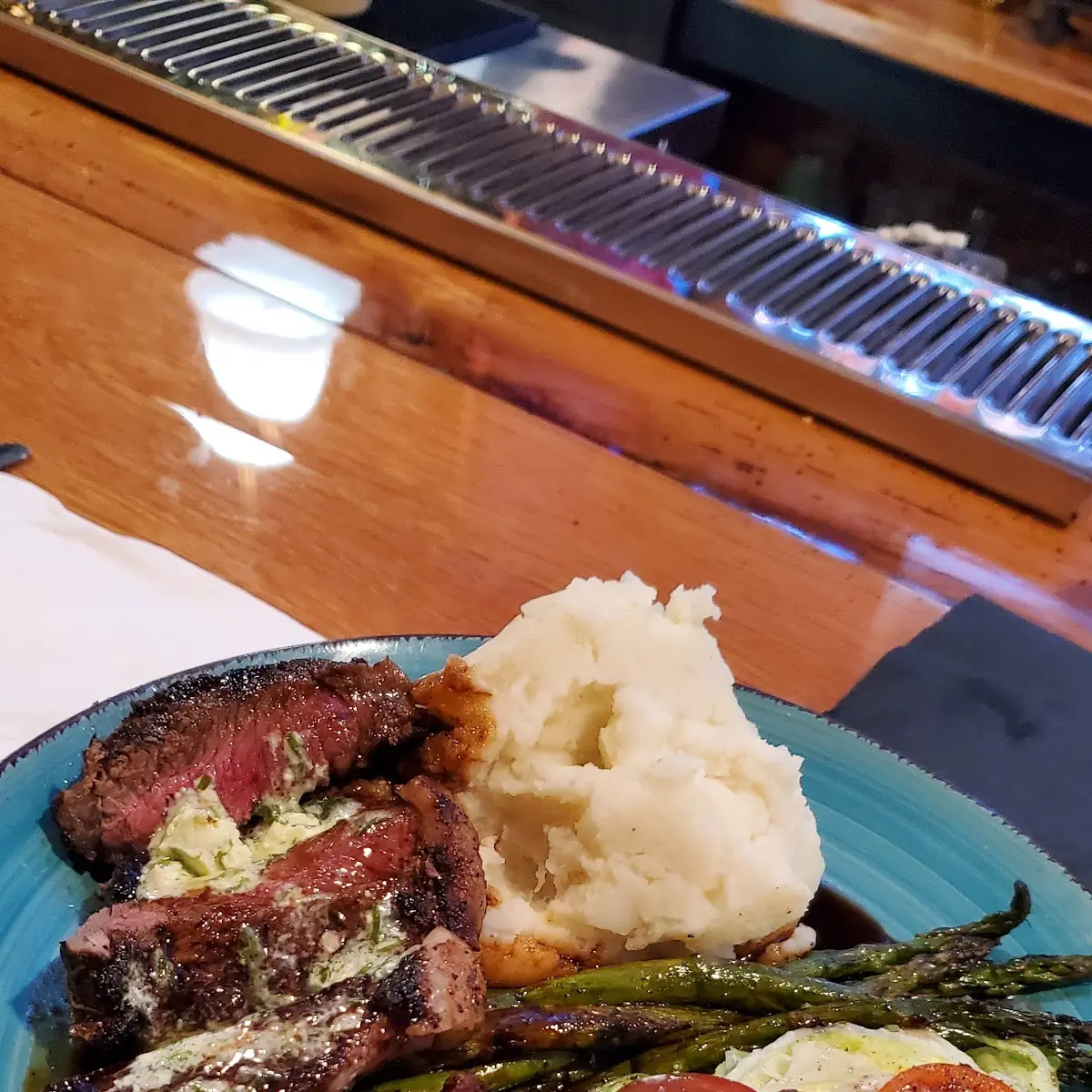 Steak Frites with Mashed