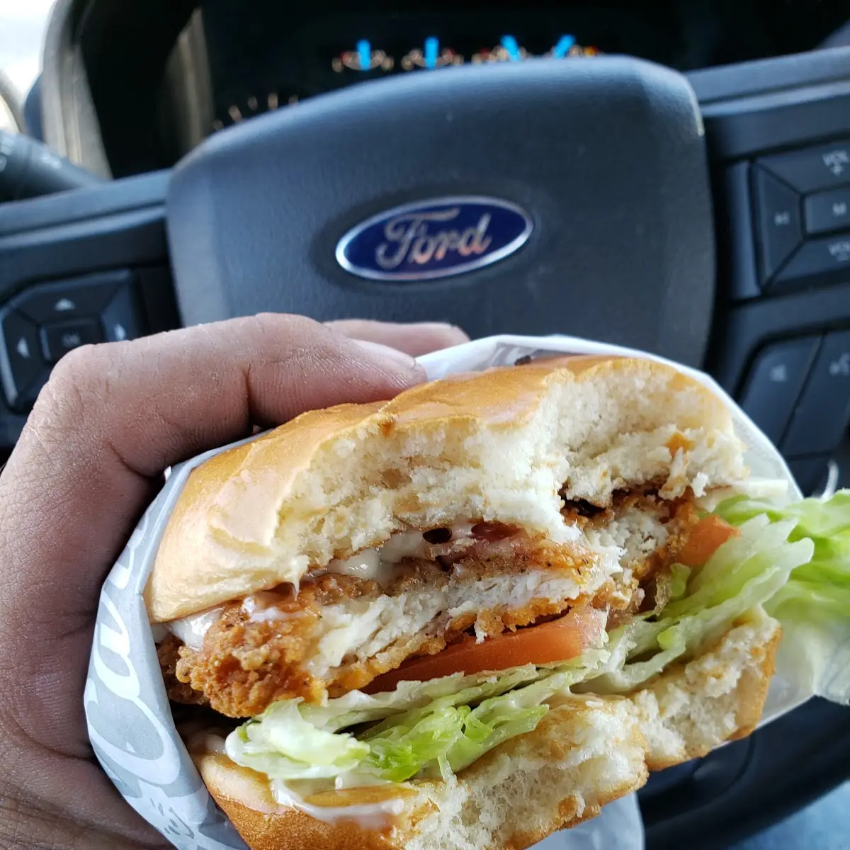 Bacon & Swiss Crispy Chicken Sandwich