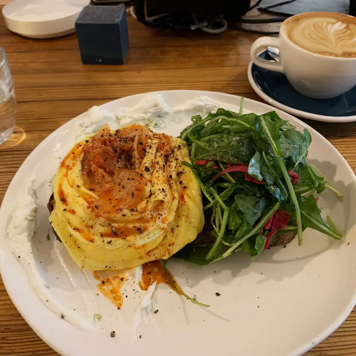 Kimchi Scramble Egg on Sourdough