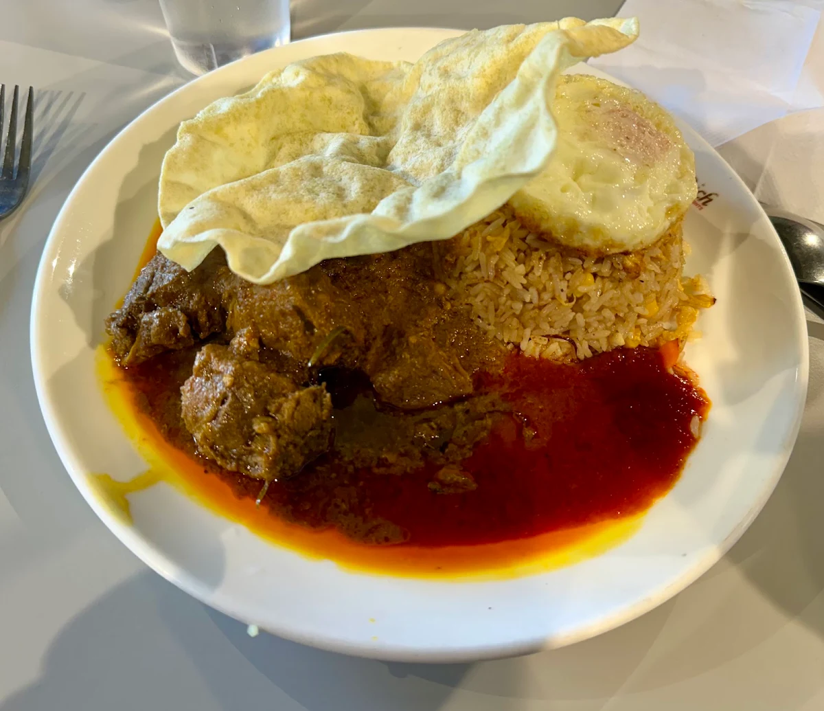 Beef Rendang Nasi Goreng, PappaRich Belmont Forum