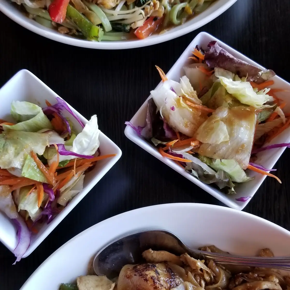 Drunken Noodles and Spinach