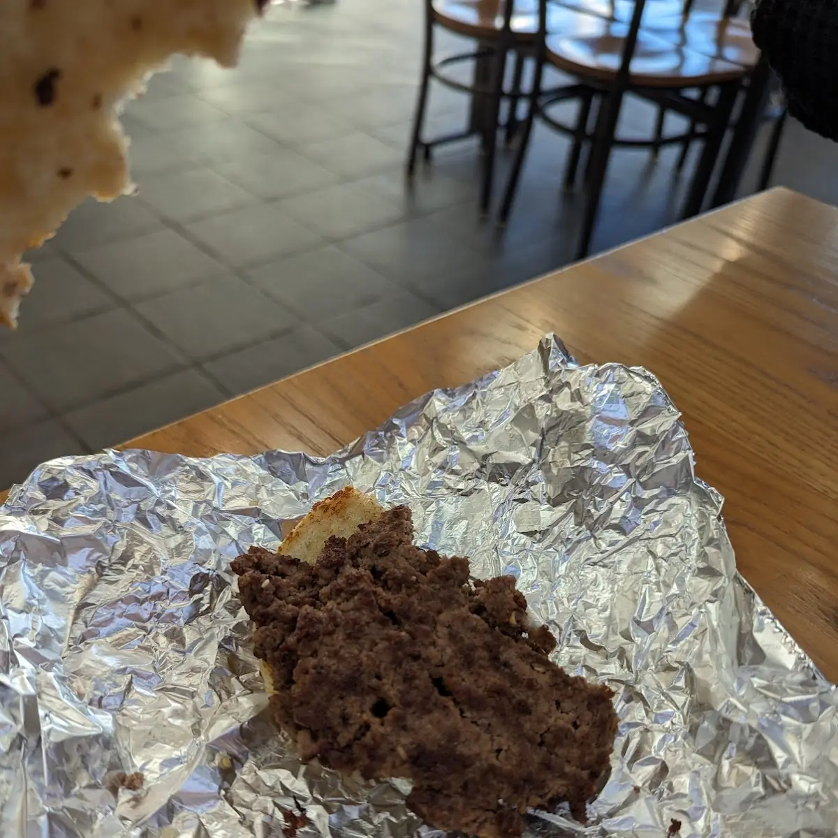 A Burnt Five Guys Smashburger