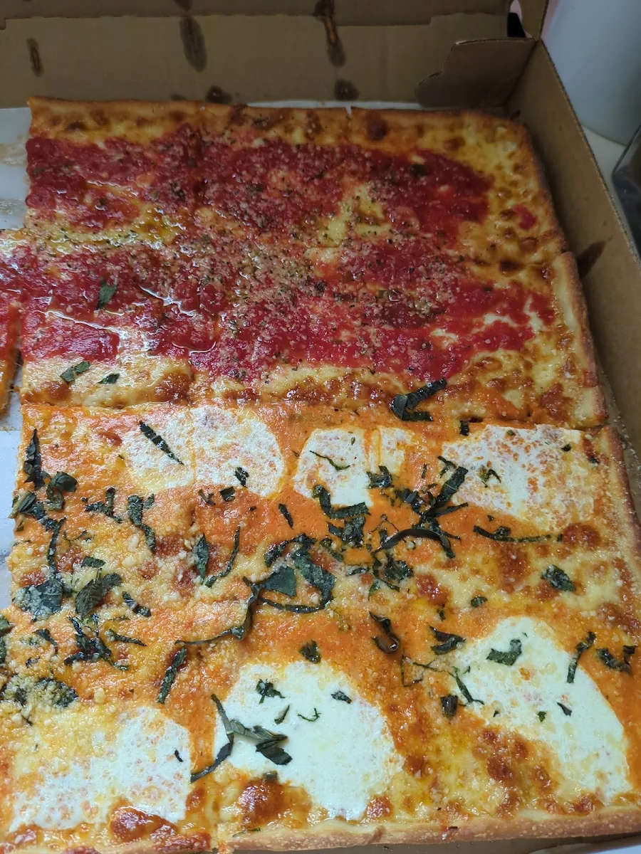 Thin Crust Cheese Pizza Both Worlds