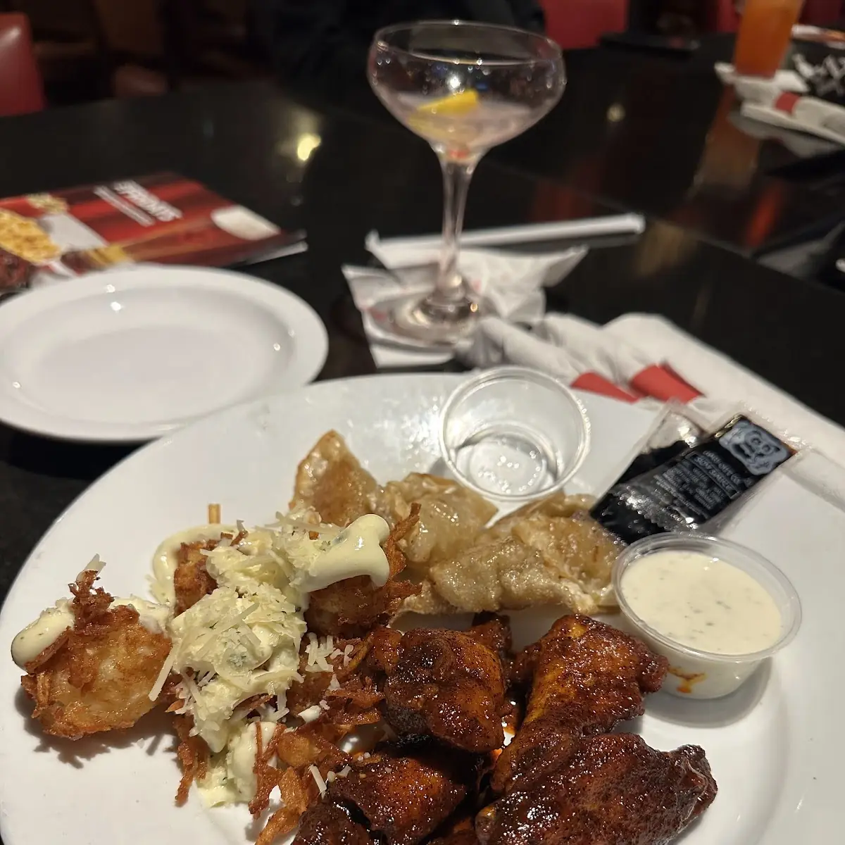 Wings with Coconut Shrimp