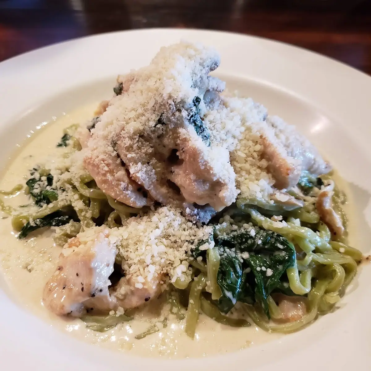 Marsala Chicken with Spinach