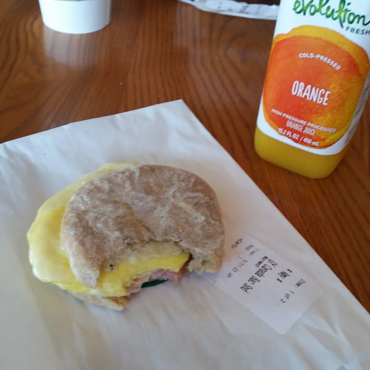 Ham Egg and Cheese Breakfast Sandwiche