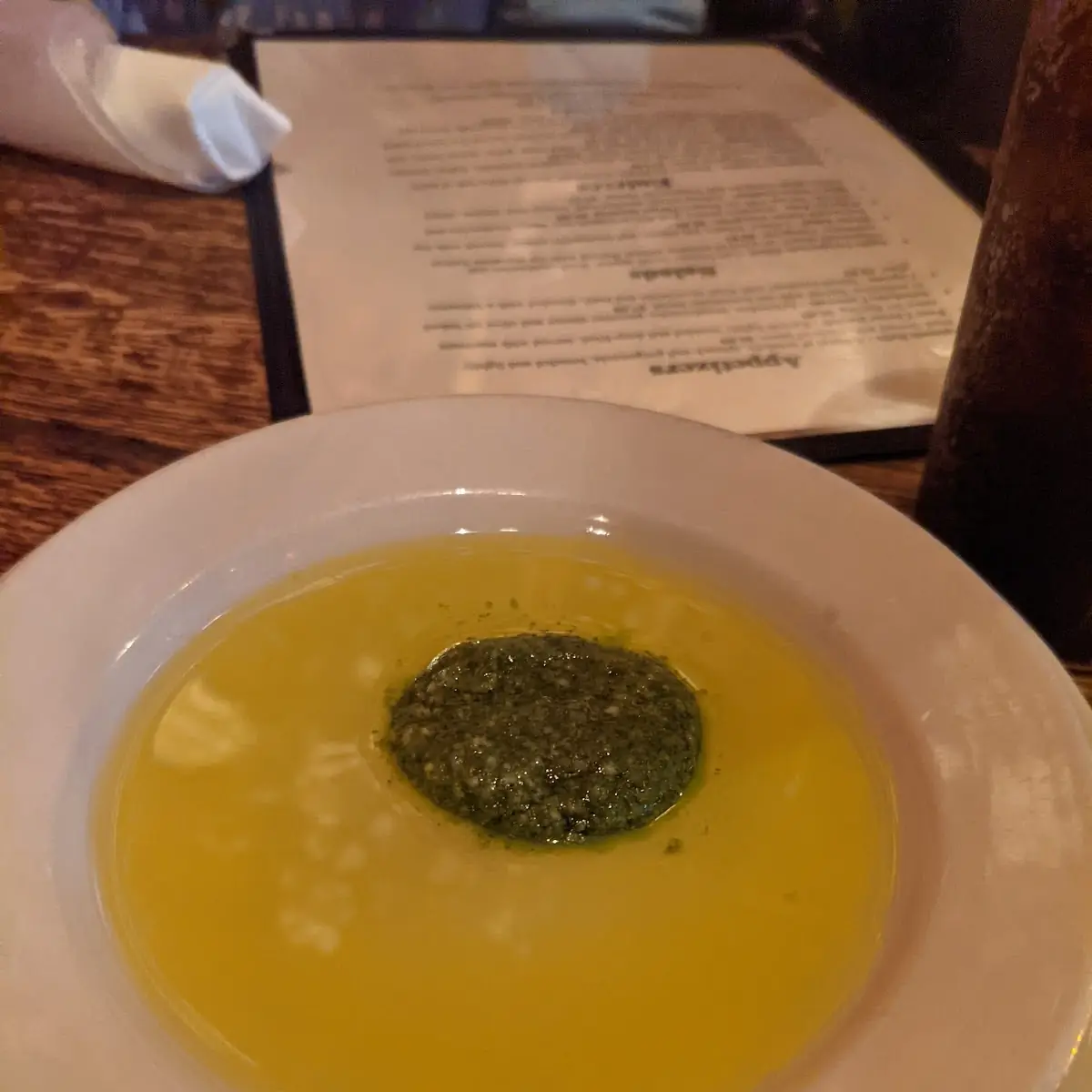 Olive Oil and Pesto