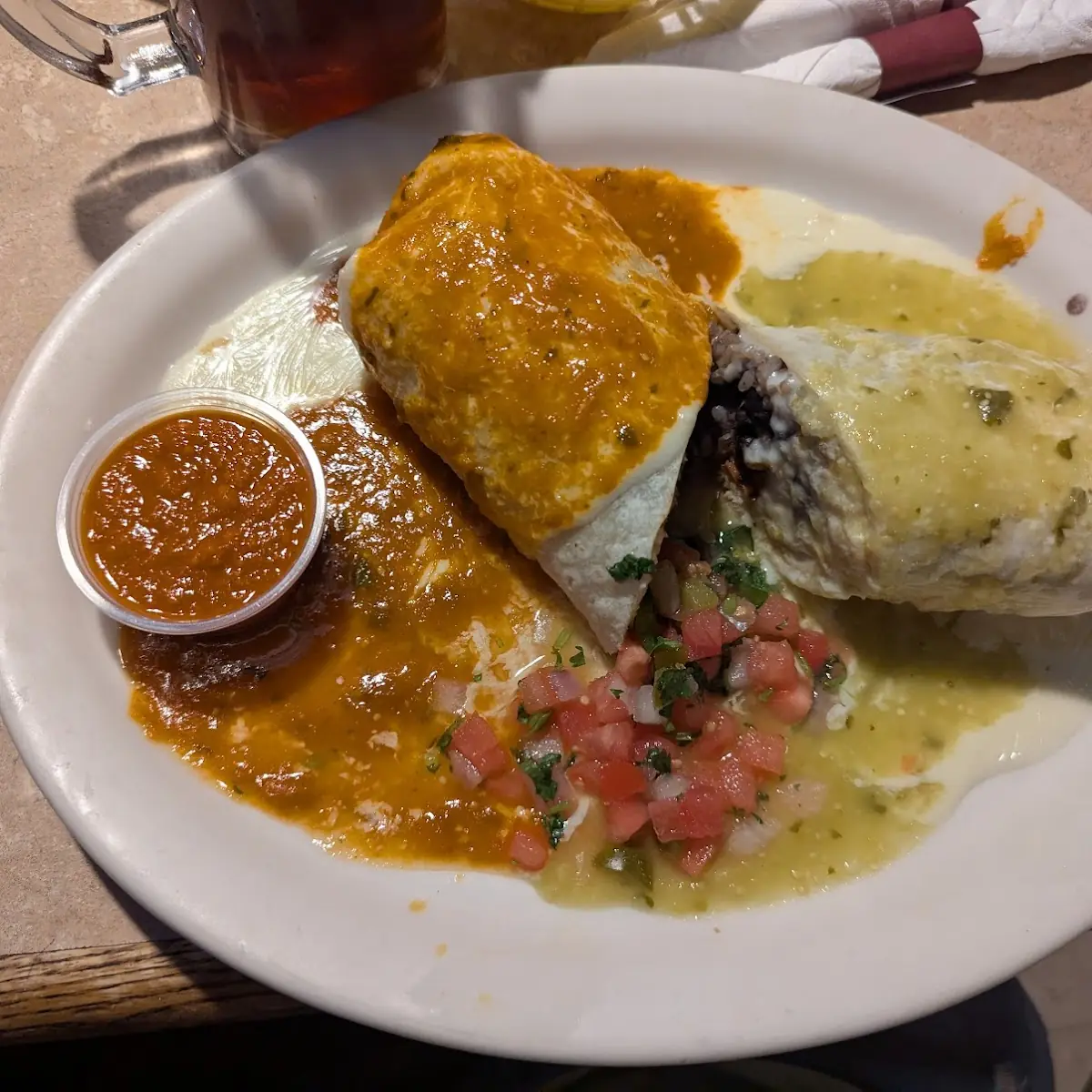 One Enchilada One Burrito & One Chile Relleno
