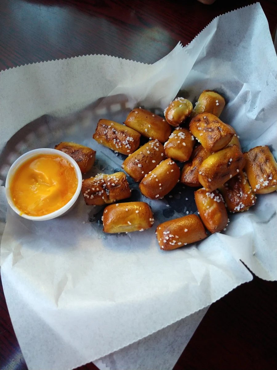 Pretzel Bites with Cheese Dip