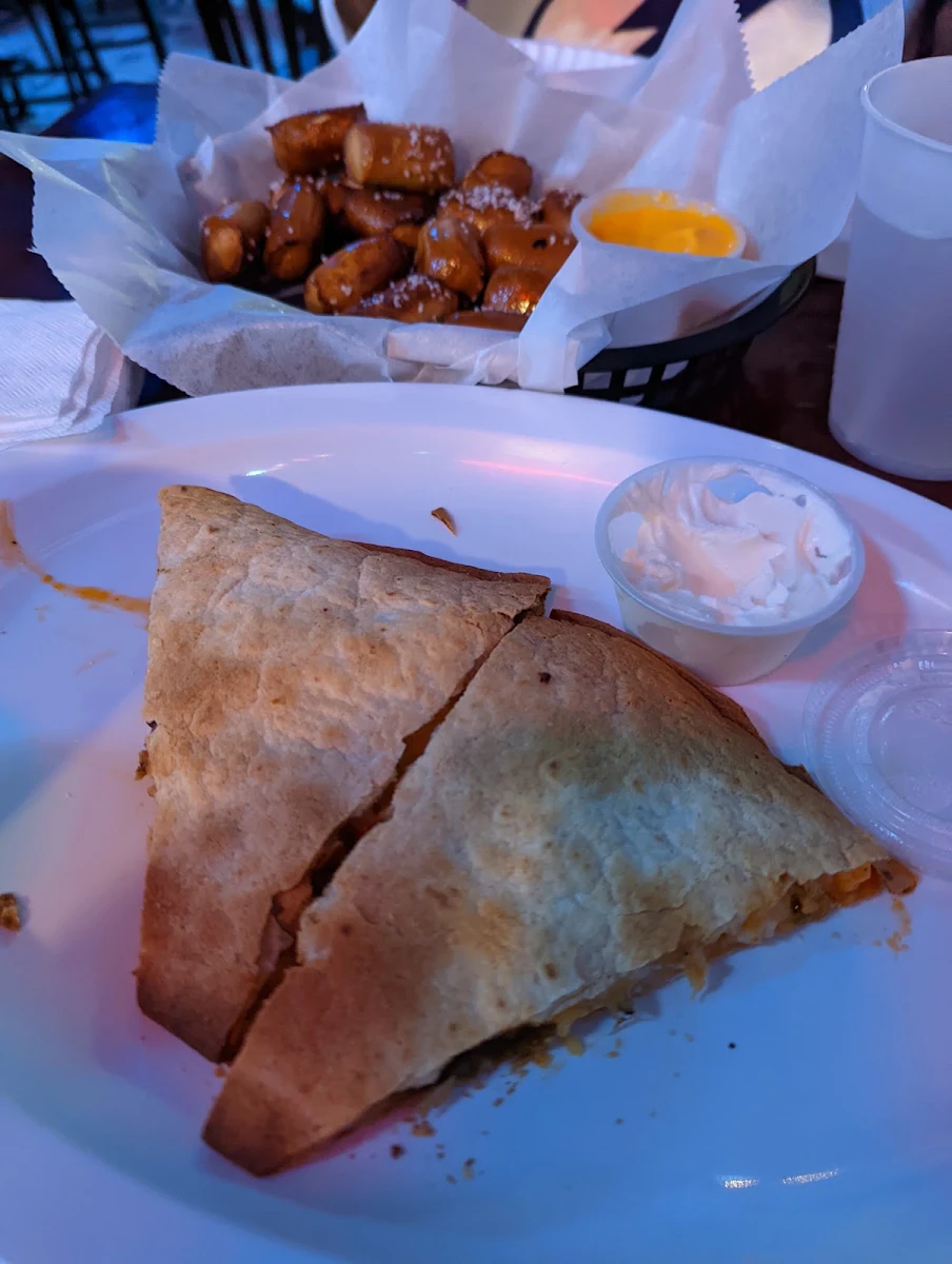 Quesadilla and Pretzel Bites
