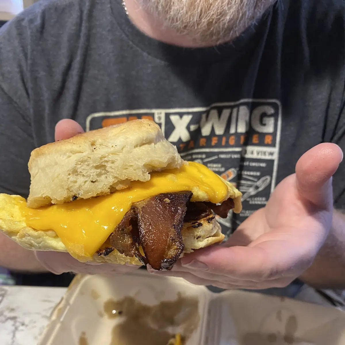 Sausage Biscuit Burger
