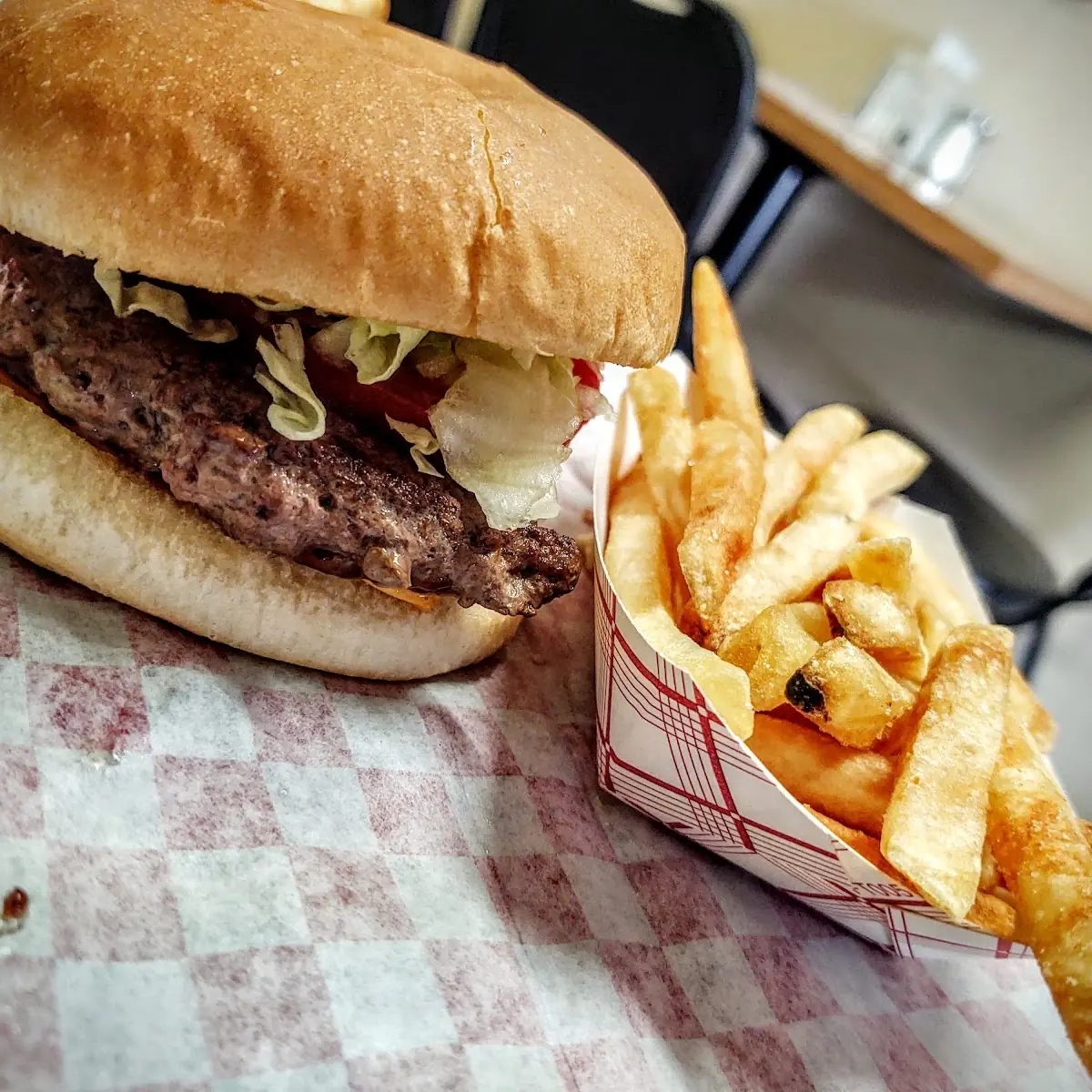 Burger and Fries