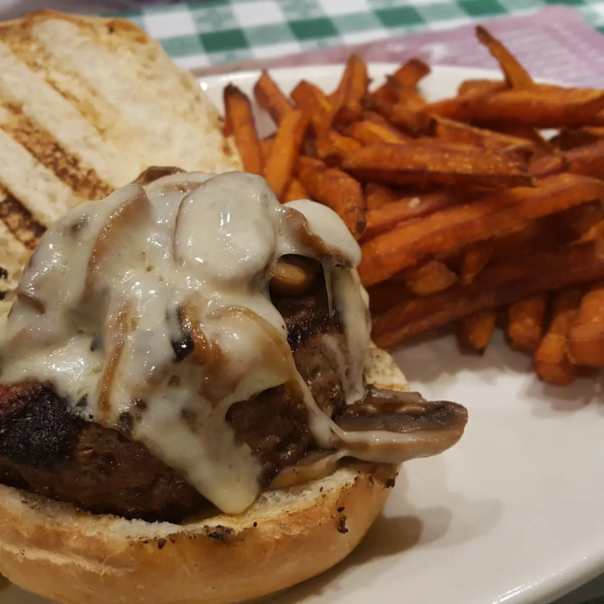 Mushroom Swiss Burger