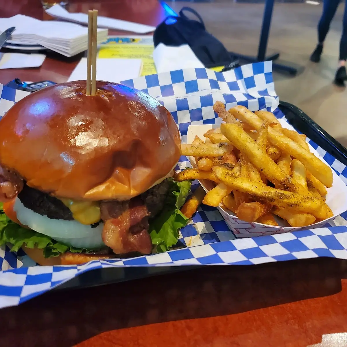 Too Bleu Bacon Burger