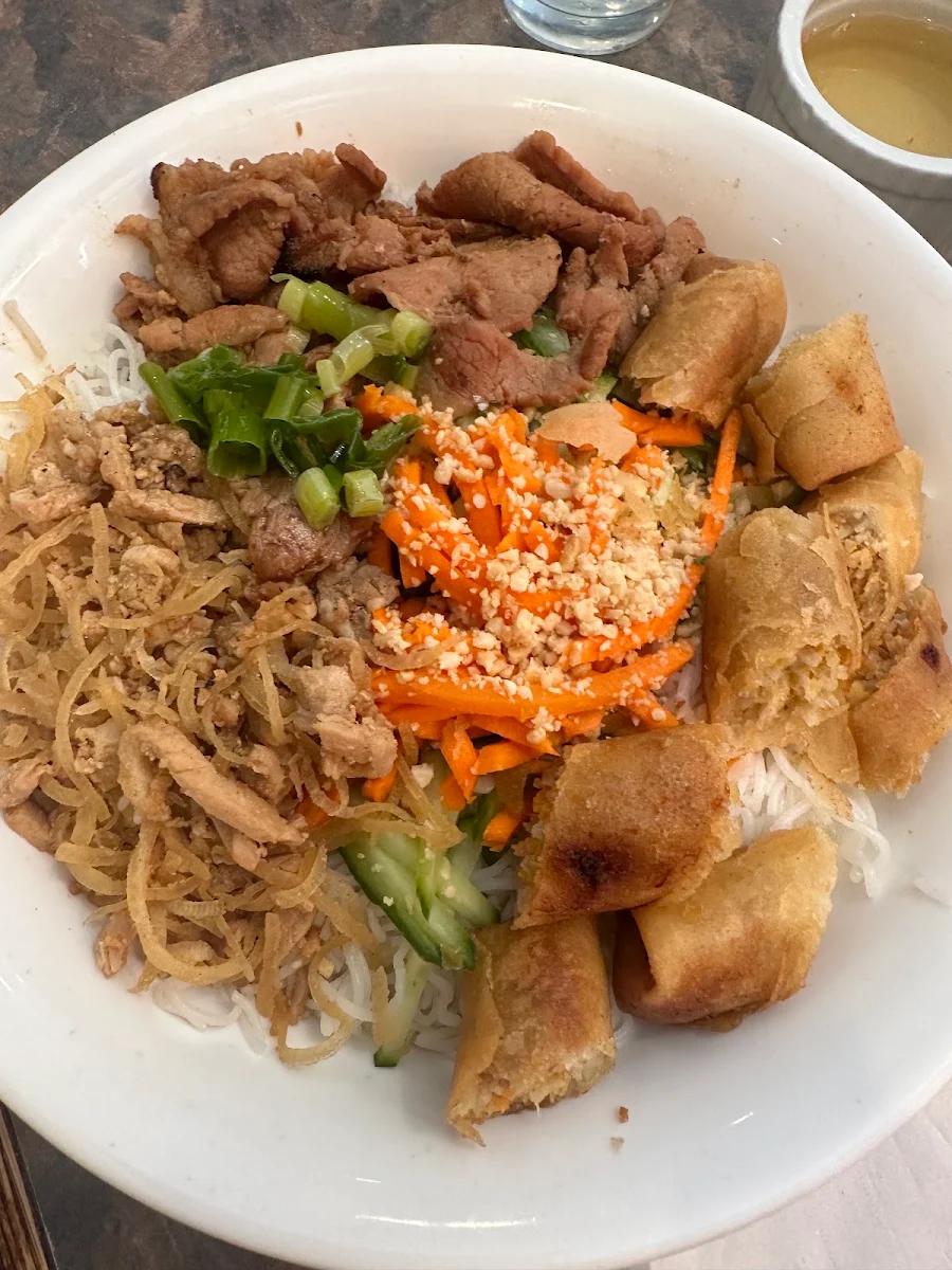 14) . Shredded Pork, Grilled Pork and Pork Spring Roll Vermicelli
