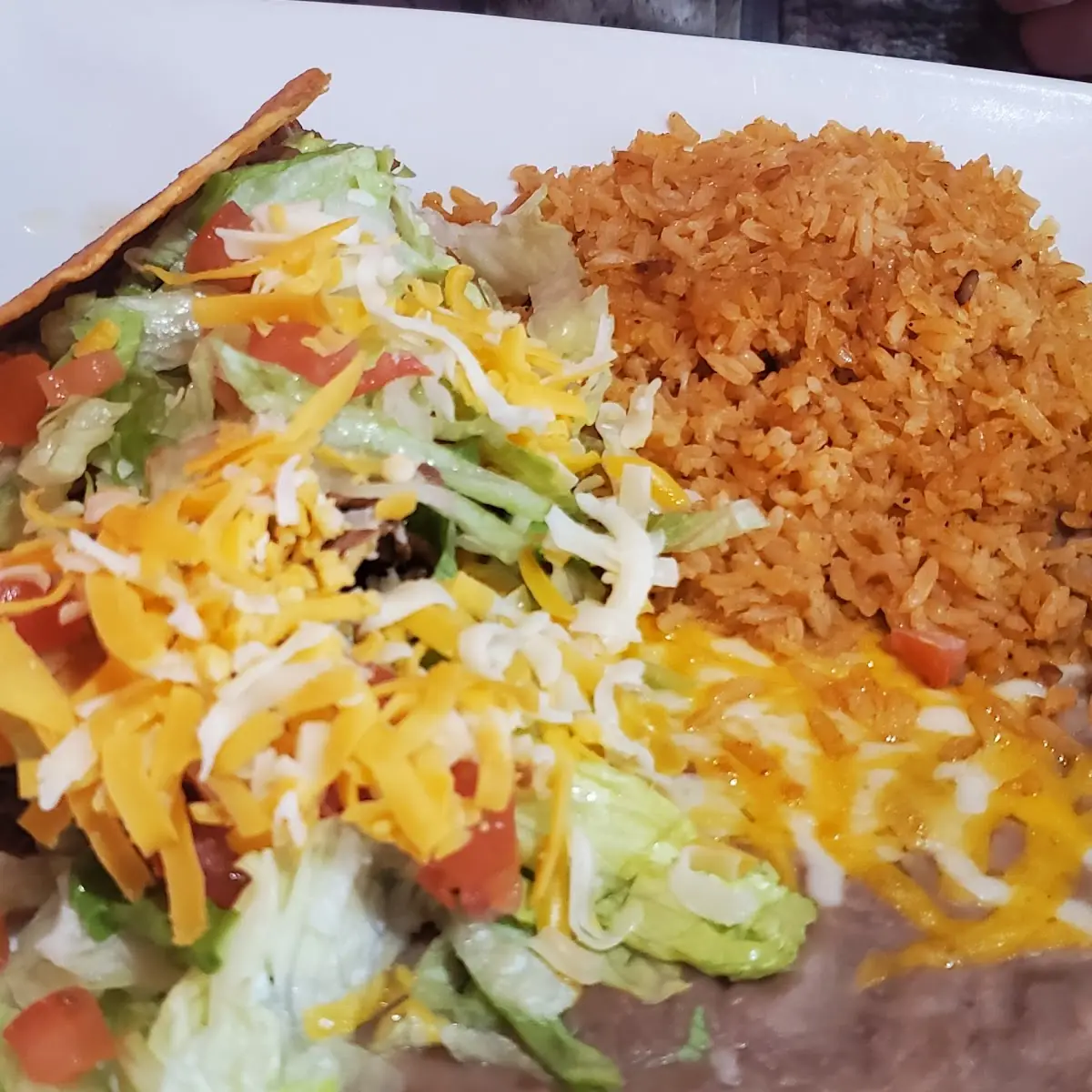 Two Enchilada with Beans and Rice