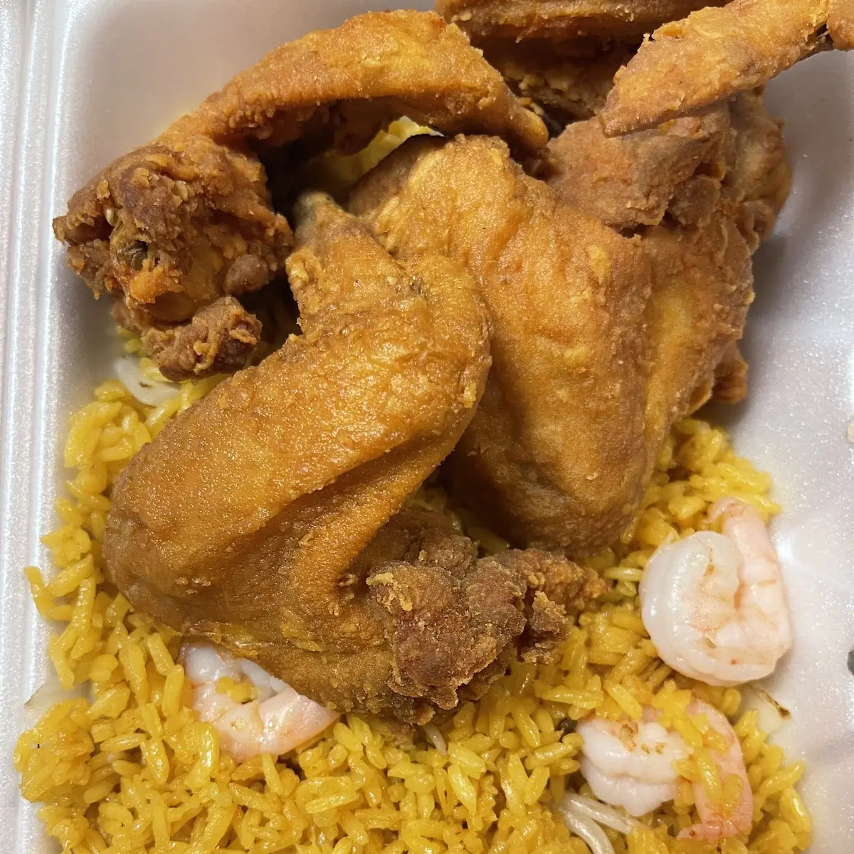 Chicken Wing w Pork Fried Rice