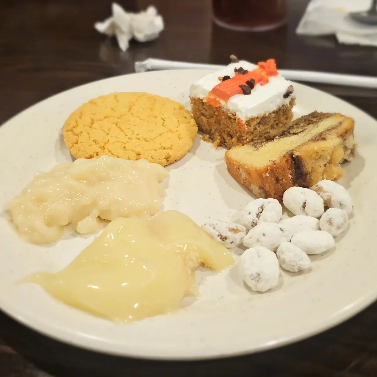 Almond Cookie Tapioca Pudding Banana Pudding Carrot Cake