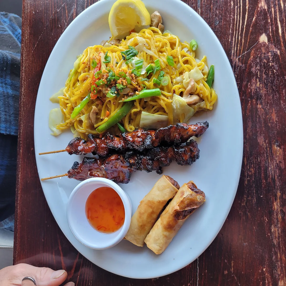 Pandit with BBQ Pork and Spring Roll, Barkada Grill - Central