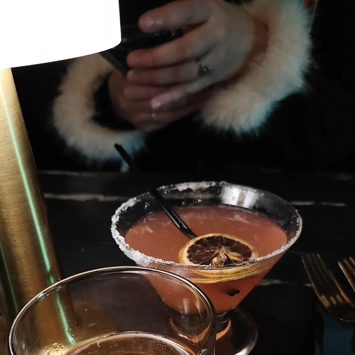 Old Fashioned & Strawberry Daiquiri